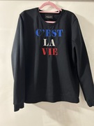 Czarna bluza z napisem L