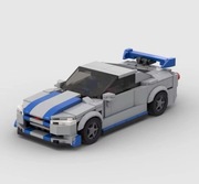 Klocki wzór LEGO NIssan Skyline R34 Autko Samochód Hit Prezent PUDEŁKO 