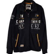 Camp David Aviation C63 Bluza Męska Zip Hafty Granat L