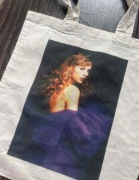 Torba bawełniana torebka tote bag cotton bawełna beżowa taylor swift 