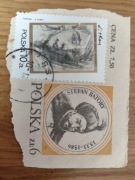 Znaczek Stefan Batory 1533-1586 i Stanisław Ignacy Witkiewicz 1885-1939