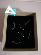 Labret piercing kolczyk