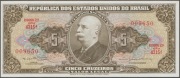 Brazylia 5 cruzeiros 1962 - B. Branco - stan bankowy UNC