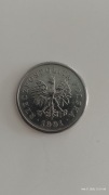 Moneta 1 zł z 1991 okazja 