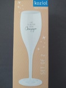 Kieliszki do szampana firma Koziol CHEERS 
