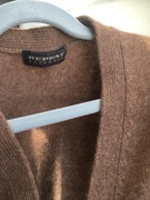 Sweter kardigan Repeat kaszmir M brąz
