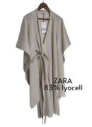 Zara Woman piękna nowa kimonowa sukienka M/L lyocell