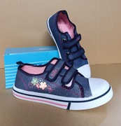 Trampki dziecięce dziewczęce 33 na rzepy nowe