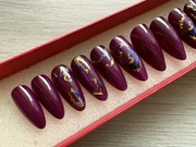 Ręcznie malowane sztuczne paznokcie,press on nails