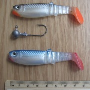 Zestaw 20 gum podobnych do Cannibal Savage Gear + główki jiggowe