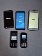 Telefony 5x - iPhone 6+|Samsung S5 NEO|Alcatel 5002H|GT-E1200R|Nokia 206.1