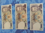 200 zł 3x200 złotych seria EE UNC