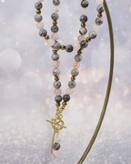 Zestaw biżuterii. Kamienie naturalne. Opal|Jaspis|Masa perłowa. 