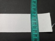 Guma biała dziana 50mm płaska taśma gumowa
