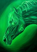 OBRAZ KOŃ, ZNAK ZODIAKU BYK