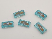 LEGO 5 szt zwierzęta ryba pomarańczowa - elementy mix 