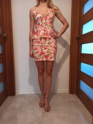 Sukienka w kwiaty, H&M, NOWA z metką, r. 38/M