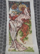 Obraz ręcznie wyszywany "Pani Lato"