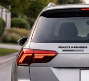 Naklejka na samochód z folii winylowej - Project in progress