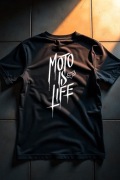 Koszulka M Moto is Life | Prezent dla Chłopaka, Motocyklisty