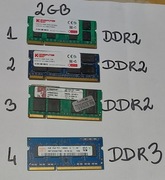 Pamieć 2GB  DDR2 DDR3