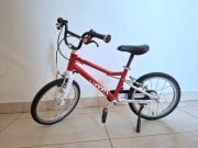 Rower Woom 3 czerwony z nóżką 