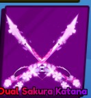 Dual Sakura Katana Blade Ball Roblox. Produkt wirtualny.