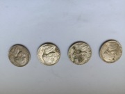 Monety 5 centów 1983, 1979, 1988, 1990