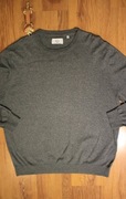 Sweter C&A r. XXL szary bawełniany okrągły dekolt 