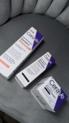 Cerave serum wit c krem z peptydami serum z retinolem zestaw nowy