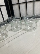 Świecznik szklany, wysokość: 5 cm