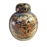 WAZON CHIŃSKI AMFORA MAŁY CERAMICZNY ORIENTALNY DEKORACYJNY SZKATUŁKA WAZA