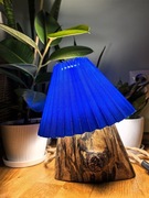 Drewniana lampka handmade 