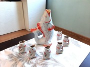 Stare figurki porcelanowe rybka PRL