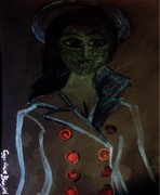 Nowoczesny obraz w zabytkowej ramie