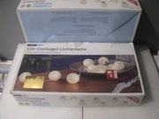 Girlanda łańcuch świetlny szklane kule led 1,85cm na baterie