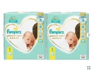 2x Pieluszki Pampers Premium Care rozmiar 1 2-5 kg