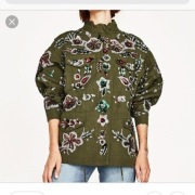 Zara Limited Edition nowa kurtka len cekiny 
