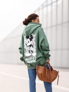 BLUZA DRESOWA OVERSIZE Z KAPTUREM MIKI MOUSE NOWOŚĆ 