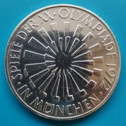 10 marek 1972 D Niemcy Emblemat "In München" Srebro 0,625 waga 15,5