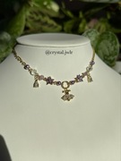 Naszyjnik z Ametystem, biżuteria, rękodzieło