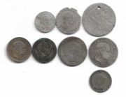 Zestaw starych pruskich i austriackich monet srebrnych  8 szt