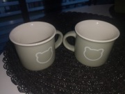 Nowe małe porcelanowe kubeczki do espresso