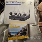 Zestaw 4 kamery wifi + rejestrator + dysk HD 