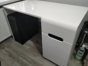 Białe biurko 120x65x75