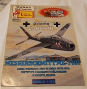 Model kartonowy Samolotu Messerschmitt Me-1101