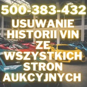 USUWANIE HISTORII VIN ZE WSZYSTKICH STRON AUKCYJNYCH 