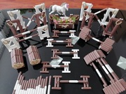 Recznie wykonane przeszkody dla koni typu schleich 