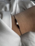 Bransoletka handmade kamienie naturalne perła prezent dla przyjaciółki