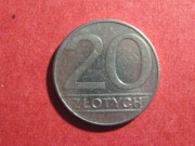 20 zł -1989- MAŁA ŚR - 24 MM- STAN ŁADNY - SZT.1 